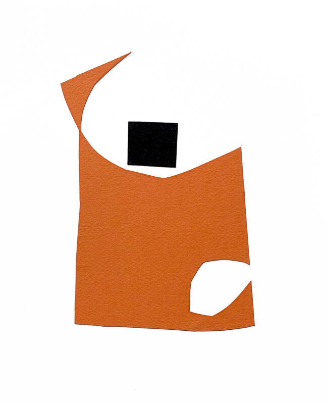 Orange Homage To A Black Square