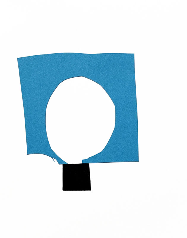 Blue Homage To A Black Square